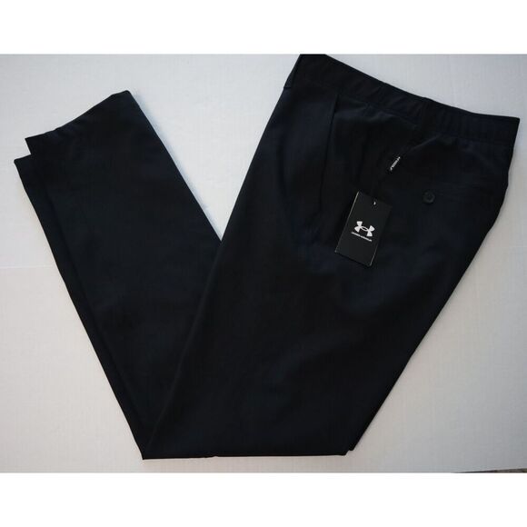 Under Armour 1364410-001 Men's Sz 36x32 Black Golf Drive Tapered Pants - Picture 8 of 11